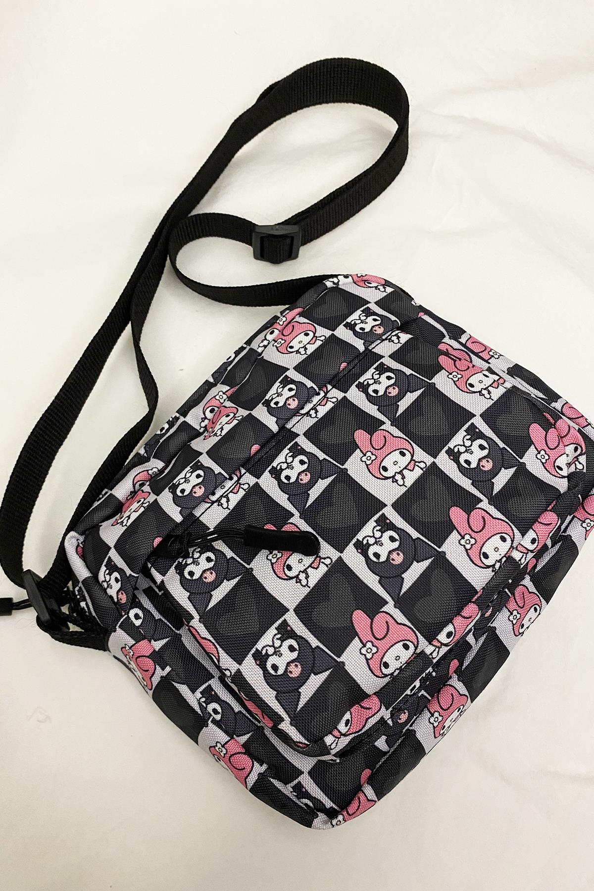 Kuromi & Melody Crossbody Çanta 