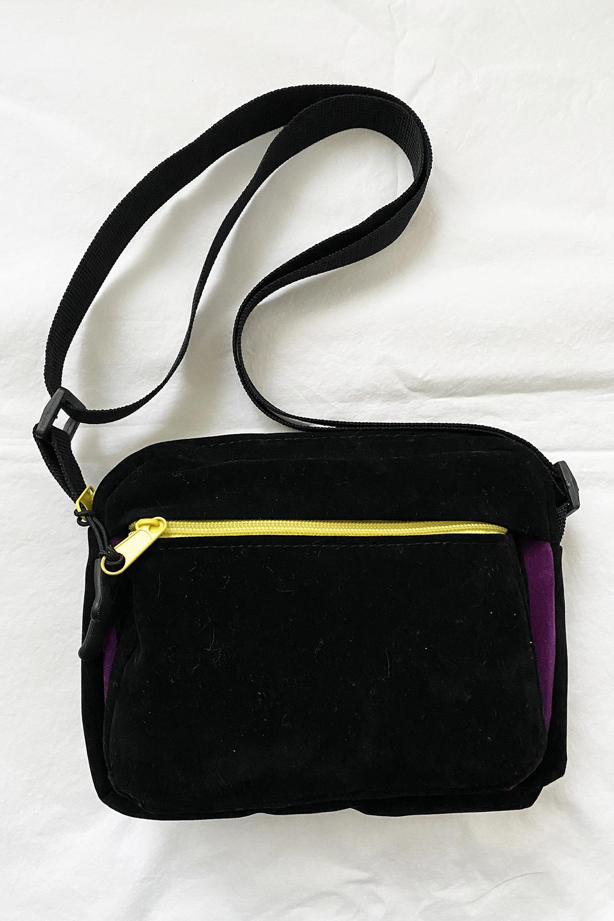 Kadife Crossbody Çanta 