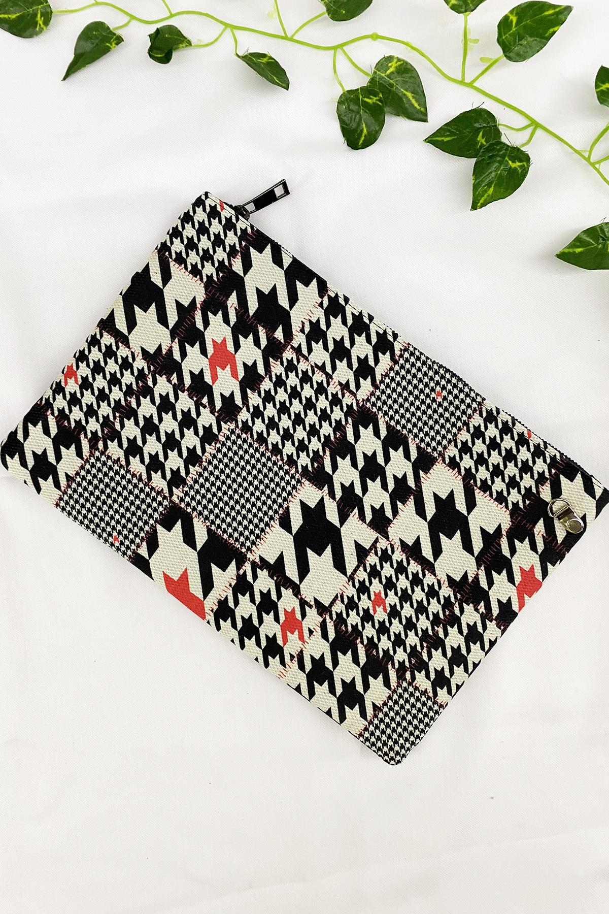 Kazayağı Kırmızılı Clutch 