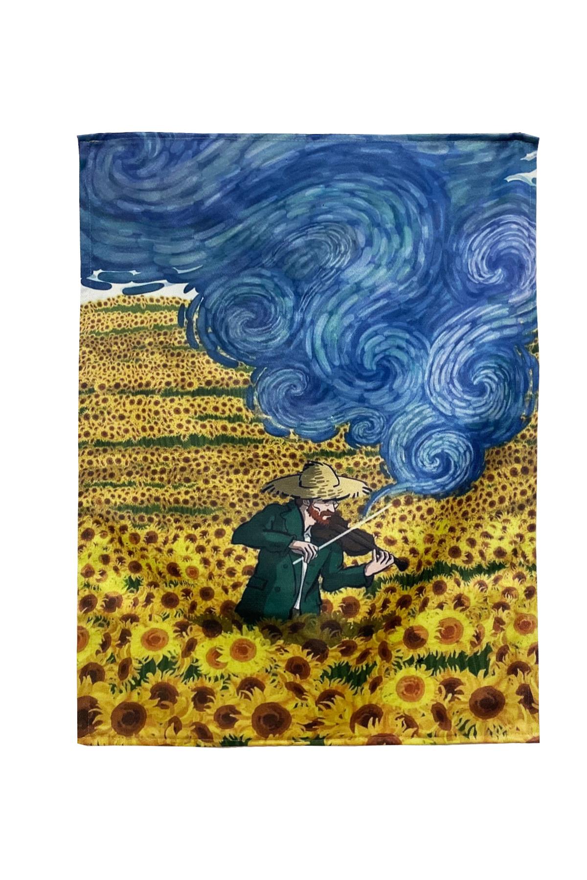 Gogh & Sunflower Duvar Halısı 